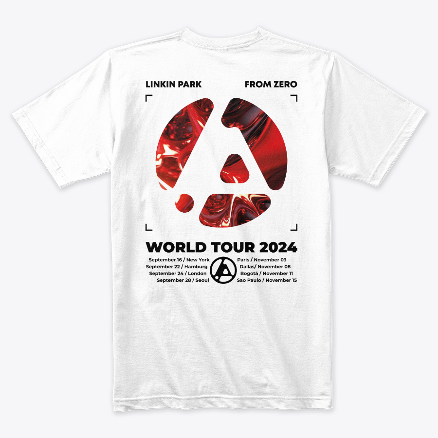 Camiseta Algodon Linkin Park  From Zero Tour Red