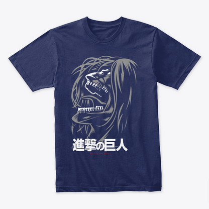 Camiseta Algodon Attack on Titan Face Poster