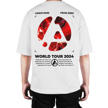 Camiseta Oversize Linkin Park From Zero Tour Red