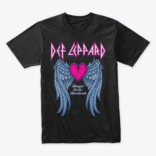 Camiseta Algodon Def Leppard Heartbreak