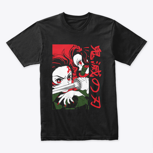 Camiseta Algodon Demon Slayer Poster