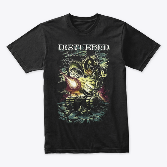 Camiseta Algodon Disturbed Poster Style