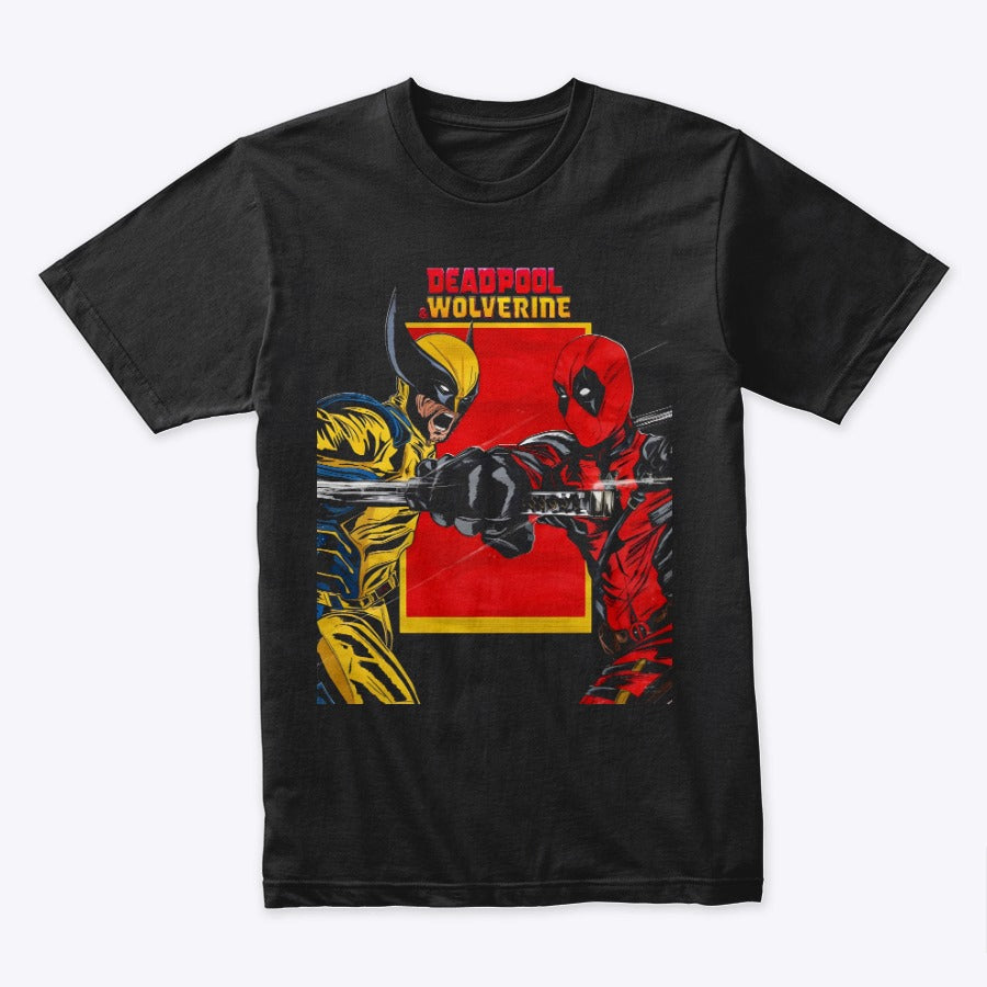 Camiseta Algodon Deadpool Y Wolverine Style