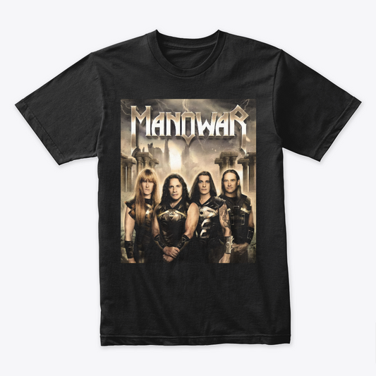 Camiseta Algodon Manowar Poster Rock Style