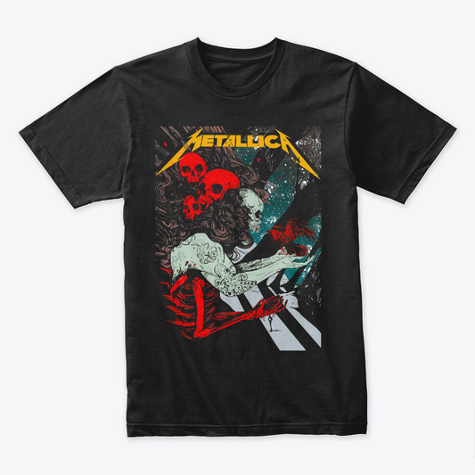 Camiseta Algodon Metallica Poster Style Art