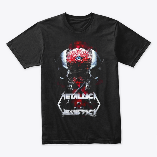 Camiseta Algodon Metallica Brain