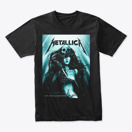 Camiseta Algodon Metallica Estadio Olimpico España Poster