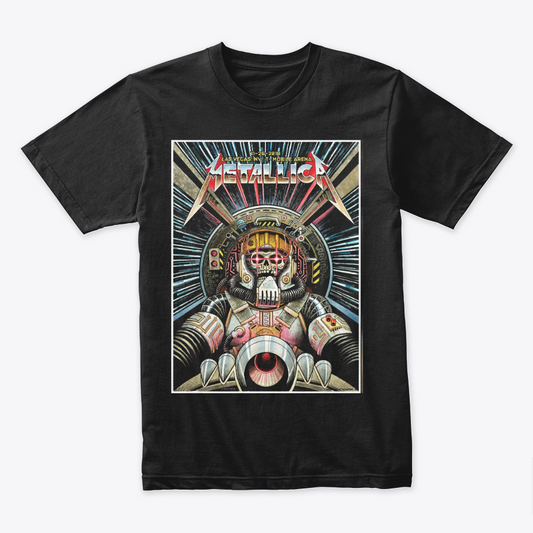 Camiseta Algodon Metallica Las Vegas Poster