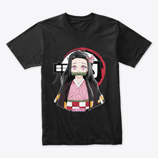 Camiseta Algodon Nezuko Logo Art