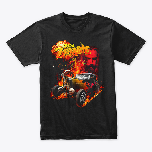 Camiseta Algodon Rob Zombie Car Style