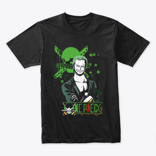 Camiseta Algodon Roronoa Zoro Art