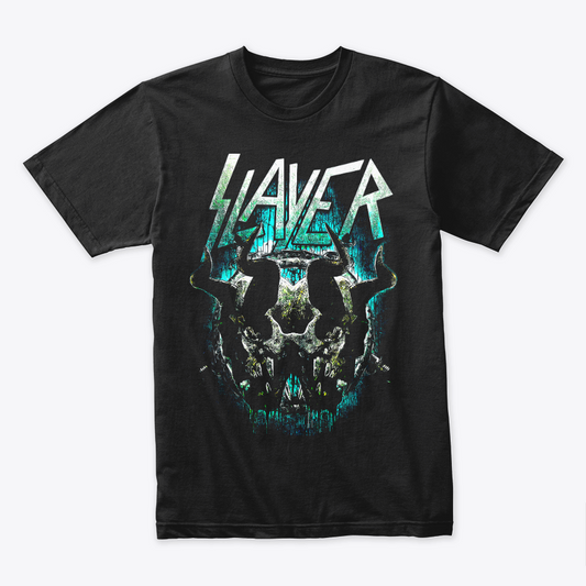 Camiseta Algodon Slayer Pacific Doble Calavera