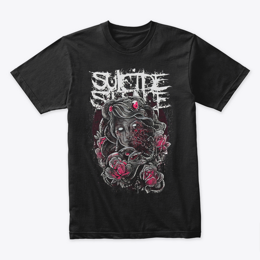 Camiseta Algodon Suicide Silence Women Skull Style