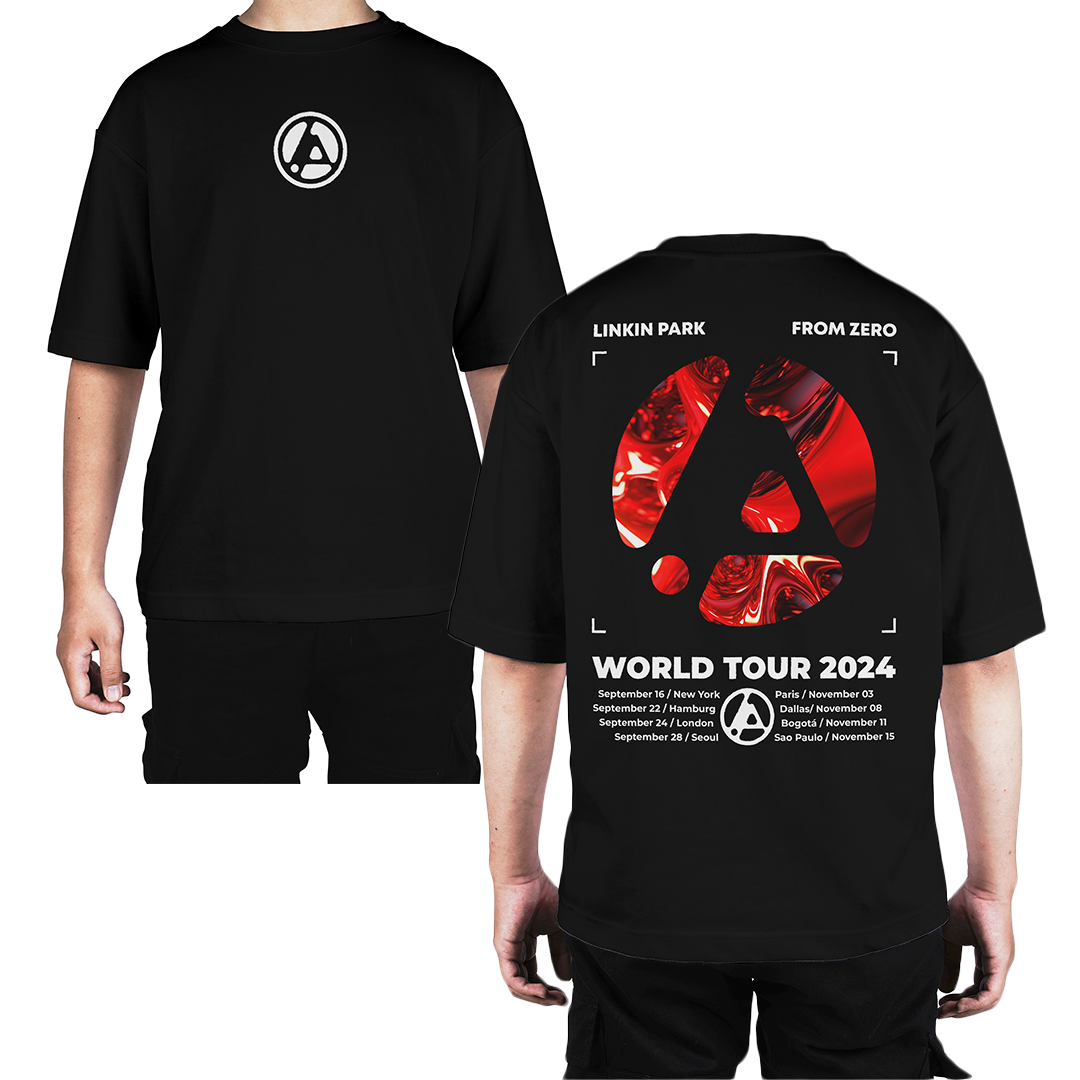 Camiseta Oversize Linkin Park From Zero Tour Red