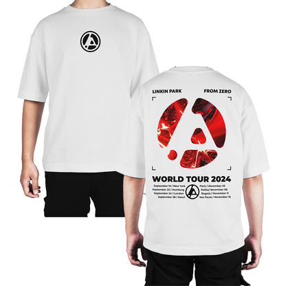 Camiseta Oversize Linkin Park From Zero Tour Red