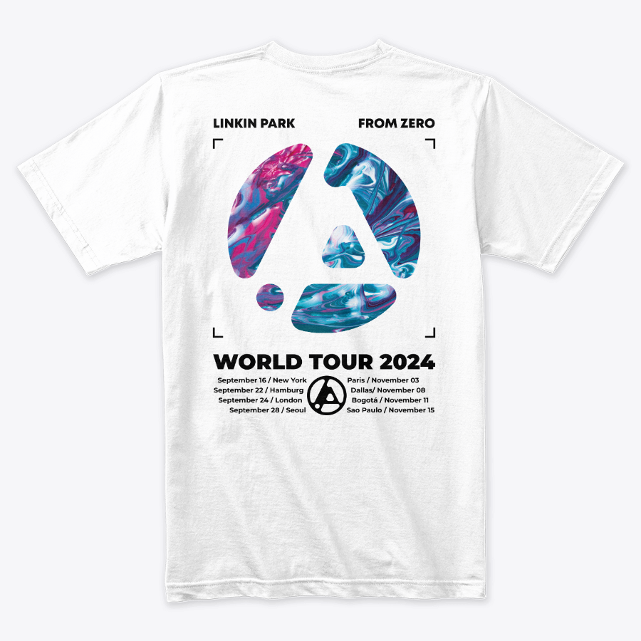 Camiseta Algodon Linkin Park From Zero Tour Blue