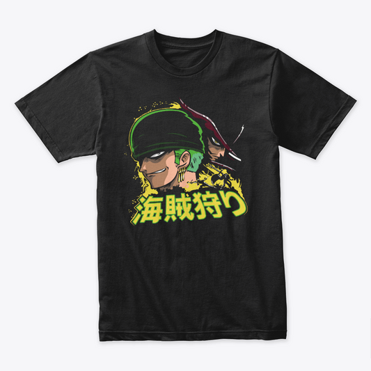 Camiseta Algodon Roronoa Zoro Faces Style